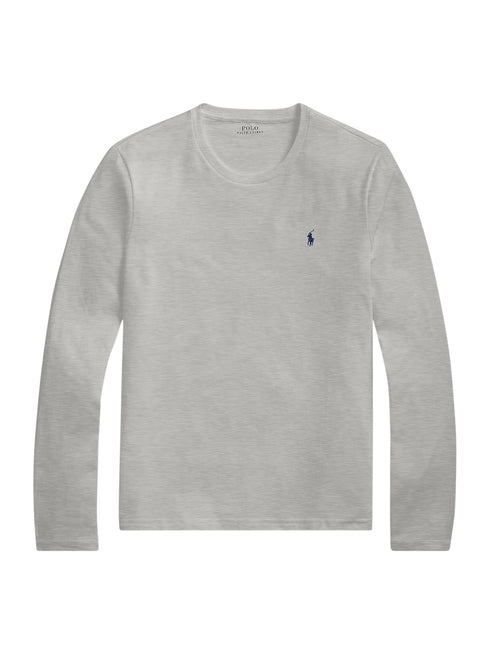 RALPH LAUREN Cotton Jersey Sleep Shirt Andover Heather