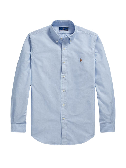 RALPH LAUREN Custom Fit Oxford Shirt Blue