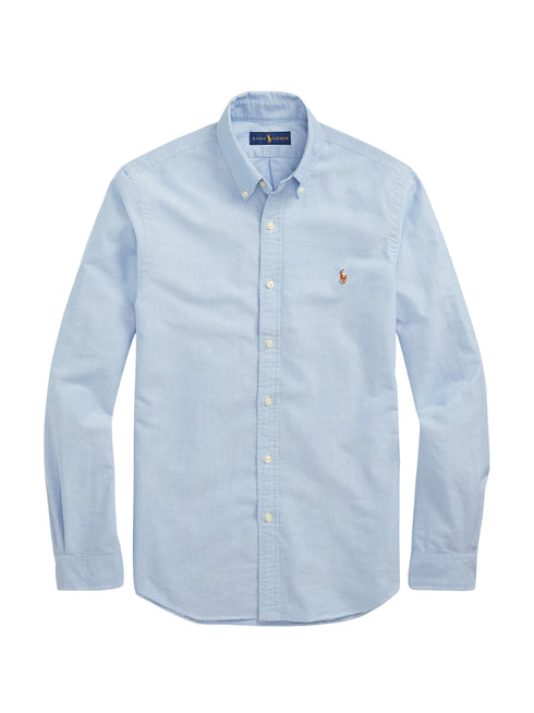 RALPH LAUREN Slim Fit Oxford Shirt Blue
