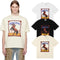 Rhude T-shirts Horse Frame Printing Cotton Casual Short Sleeve Men and Women