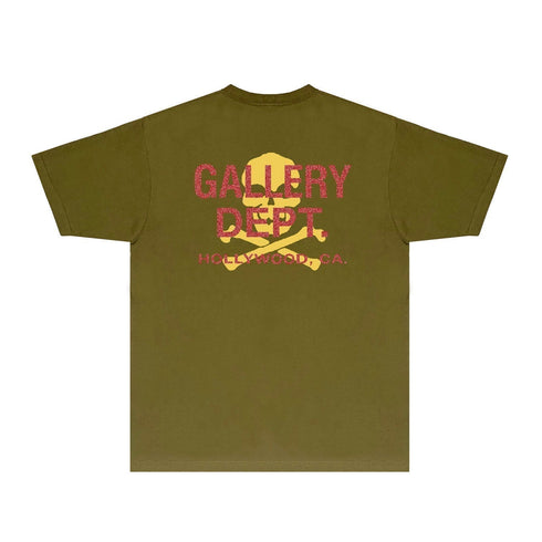 Gallery Dept T Shirt Retro Printed Loose Short-Sleeved Shirt