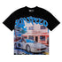 Godspeed T-shirts Convenience Store White Car Printing Cotton Casual Short Sleeve Men's and Women's