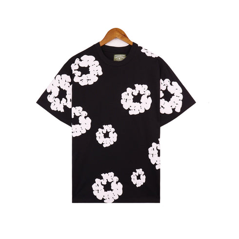 Denim Tears T-shirts Kapok Puff Print Short Sleeve T-shirt