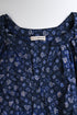Women's Ulla Johnson Josefina Belted Midi Dress in Navy Blue Cotton