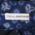 Women's Ulla Johnson Josefina Belted Midi Dress in Navy Blue Cotton