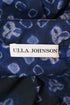 Women's Ulla Johnson Josefina Belted Midi Dress in Navy Blue Cotton