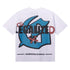 Godspeed T-shirts Blue Sky White Clouds Poppy Skull Planting Printing Cotton Casual Short Sleeves Men and Women