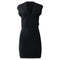 Women's Alexander Wang V-neck Mini Dress in Black Rayon