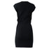 Women's Alexander Wang V-neck Mini Dress in Black Rayon
