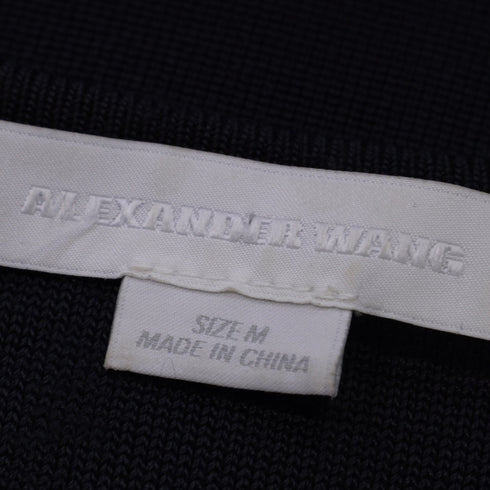 Women's Alexander Wang V-neck Mini Dress in Black Rayon