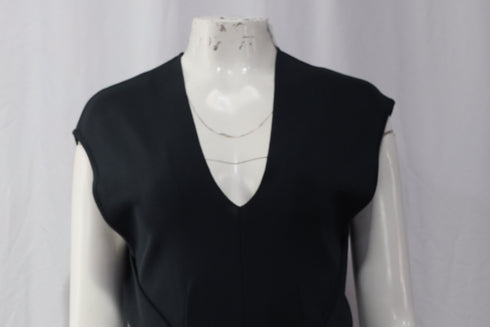 Women's Alexander Wang V-neck Mini Dress in Black Rayon