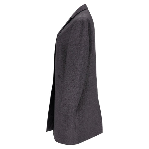 Women's Jil Sander Long Coat in Grey Acetate
