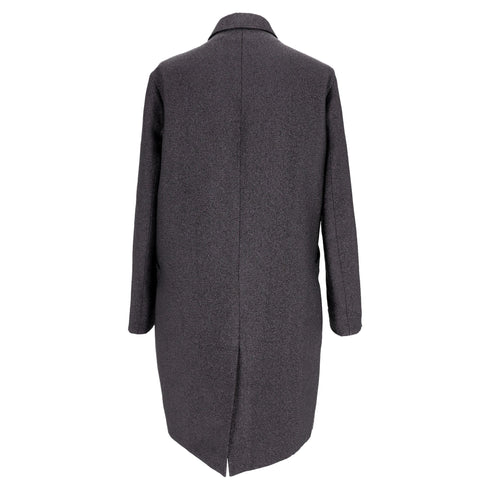 Women's Jil Sander Long Coat in Grey Acetate