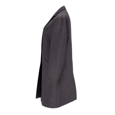 Women's Jil Sander Long Coat in Grey Acetate