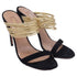 Women's Aquazzura Rendez Vous Sandals in Black Suede and Leather