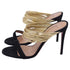 Women's Aquazzura Rendez Vous Sandals in Black Suede and Leather