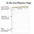 (50-Pack) To Do List Notepad - A5 Undated Daily Planner, 2500 Sheets/5000 Pages To Do List Notebook for Work, Spiral Waterproof Notepad for Office Supplies, School Planner, 5.8 x 8.3