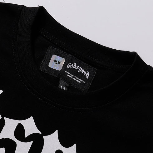 Godspeed T-shirts American Flag Skull Print Cotton Casual Short Sleeves Men and Women
