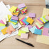 (50 Pads) Sticky Notes 1.5x2, 10 Colors Self Sticky Notes, Sticky Pads, Recyclable, Self-Stick Pads, Easy to Stick for Home, Office, Notebook