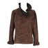 Women's Kenzo Paisley Print Blouse in Brown Wool