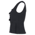 Women's Marc Jacobs V-Neck Ruffled Peplum Top in Black Polyester