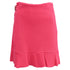 Women's Boutique Moschino Ruffled Crepe Mini Skirt in Pink Wool