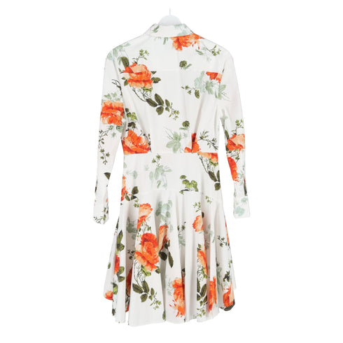 Women's Erdem Floral-Print Mini Shirt Dress in Multicolor Cotton
