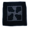 Giorgio Armani black silk scarf with sheer