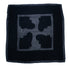 Giorgio Armani black silk scarf with sheer