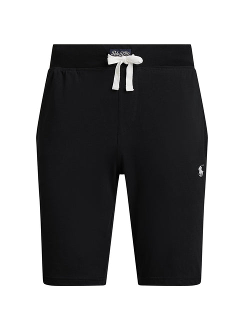 RALPH LAUREN Cotton Jersey Sleep Shorts Polo Black