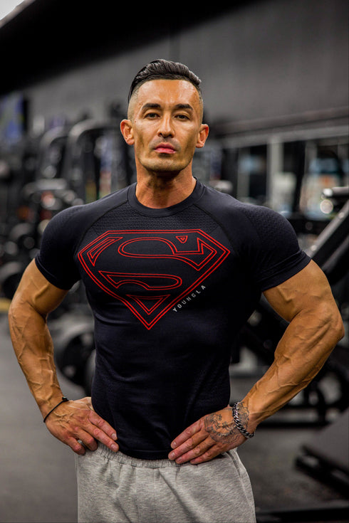 4117 - Superman Compression Tees