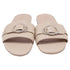 Women's Stuart Weitzman Crystal-Embellished Slides in Beige Leather