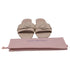 Women's Stuart Weitzman Crystal-Embellished Slides in Beige Leather