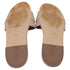 Women's Stuart Weitzman Crystal-Embellished Slides in Beige Leather
