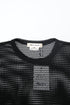 Women's Comme Des Garçons Mesh Long Sleeve Midi Dress in Black Polyester