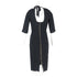 Women's Roland Mouret Paneled Tie-Detailed Midi Dress in Black Viscose