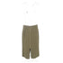 Women's Roland Mouret Front Slit Midi Pencil Skirt in Olive Wool