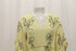 Women's Jason Wu Floral-Print V-Neck Midi Dress in Pastel Yellow Viscose