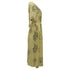 Women's Jason Wu Floral-Print V-Neck Midi Dress in Pastel Yellow Viscose