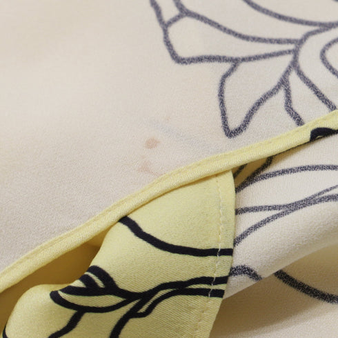 Women's Jason Wu Floral-Print V-Neck Midi Dress in Pastel Yellow Viscose