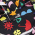 Women's Love Moschino Printed Mini Flared Dress in Multicolor Cotton