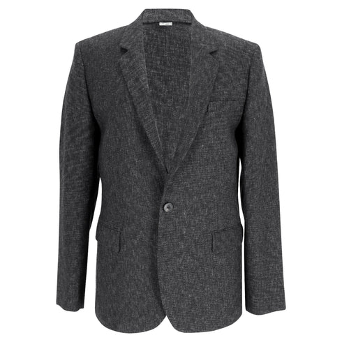 Men's Iro Single-Breasted Tweed Blazer in Grey Wool