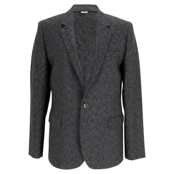 Men's Iro Single-Breasted Tweed Blazer in Grey Wool