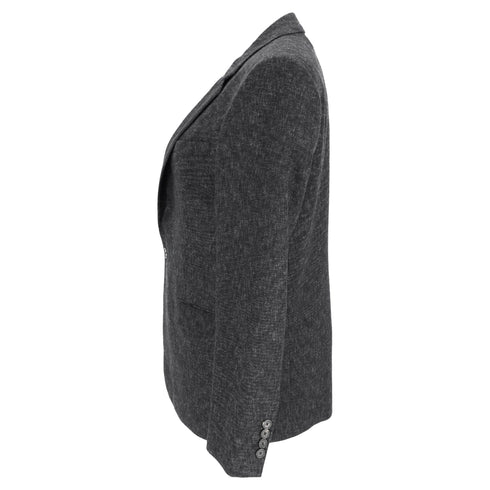 Men's Iro Single-Breasted Tweed Blazer in Grey Wool