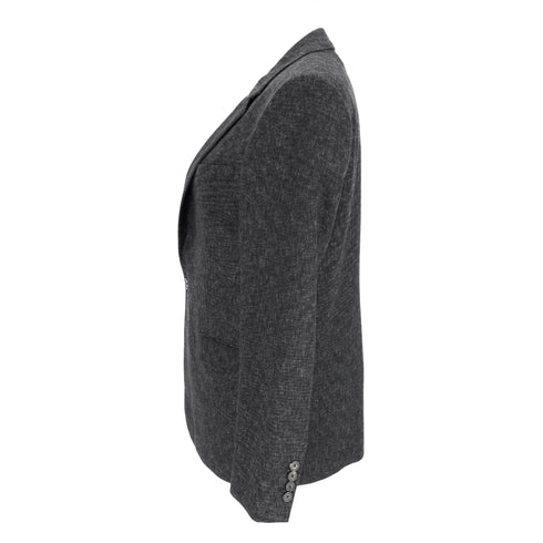 Men's Iro Single-Breasted Tweed Blazer in Grey Wool
