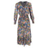 Women's Rixo Maya Shirred Maxi Dress in Floral Print Cotton