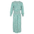 Women's Rixo Marianna Floral-Print Crepe Maxi Dress in Green Viscose