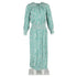 Women's Rixo Marianna Floral-Print Crepe Maxi Dress in Green Viscose