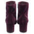 Women's Gianvito Rossi Margaux Block-Heel Ankle Boots in Burgundy Velvet