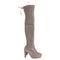 Women's Stuart Weitzman Highland Over-The-Knee Boots in Grey Suede